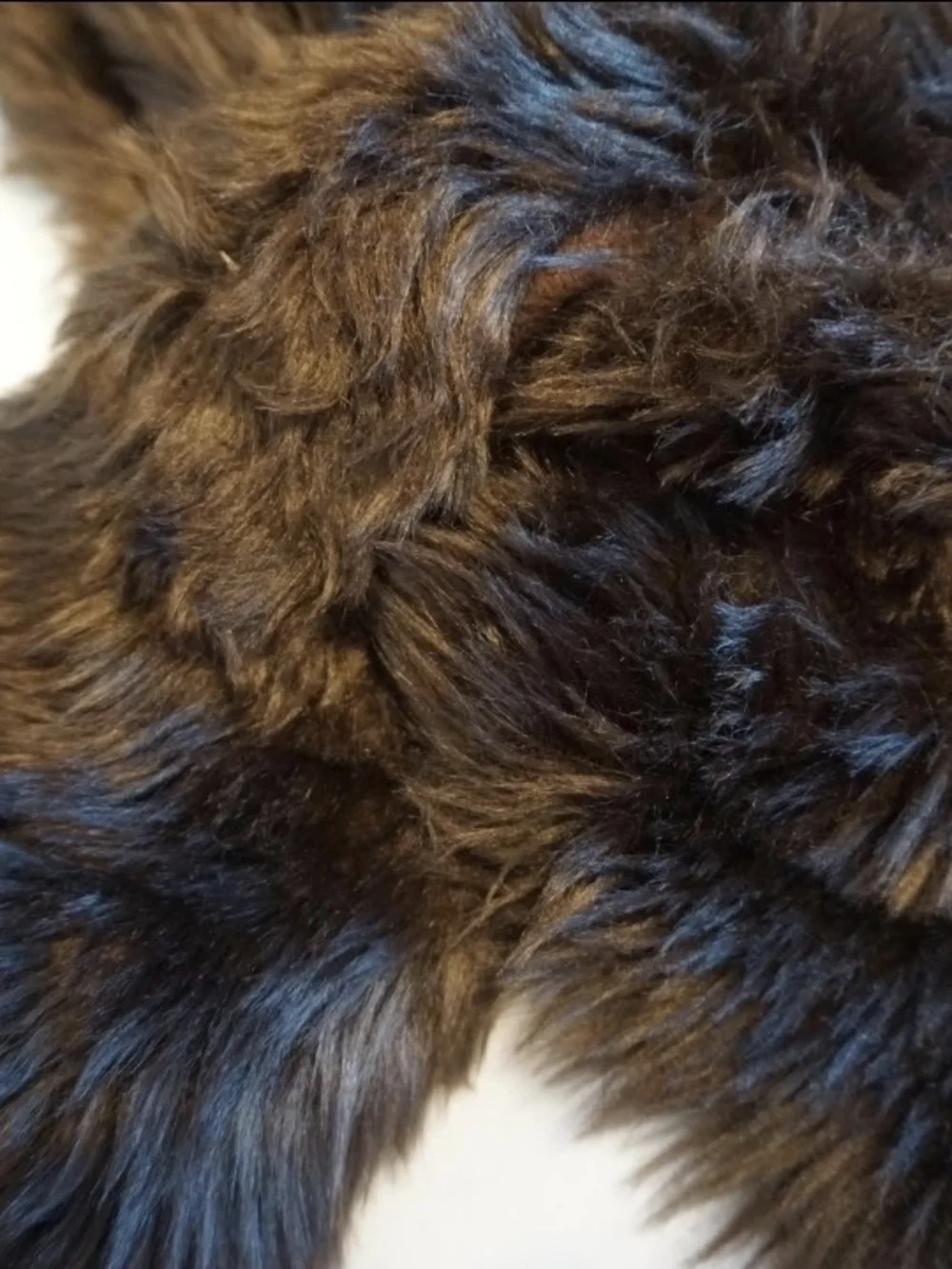 Chocolate Brown Faux Fur Scarf | Plush Winter Wrap | Soft Cozy Statement Accesso
